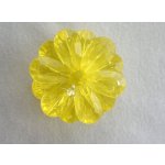 Akrylová kytka, pr. 57 mm, žlutá