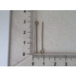 Ketlovací jehly 3 cm, bronzové kov starozlatá 30 mm 0,8 mm