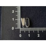 Očko 11x4x4mm, stříbrná