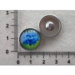 Kabocvok pr. 18 mm, kytka modrá - motiv 44