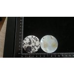 Silná perleť 50 mm - motiv 3 perleť 50 mm 1,2 mm bílá/černá