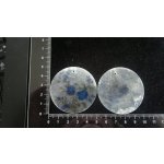 Slída 50 mm - motiv 20 perleť bílá/modrá/zelená 50 mm 1,2 mm