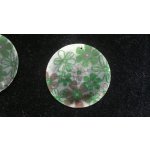 Slída 50 mm - motiv 16 perleť 50 mm 1,2 mm bílá/zelená/šedá