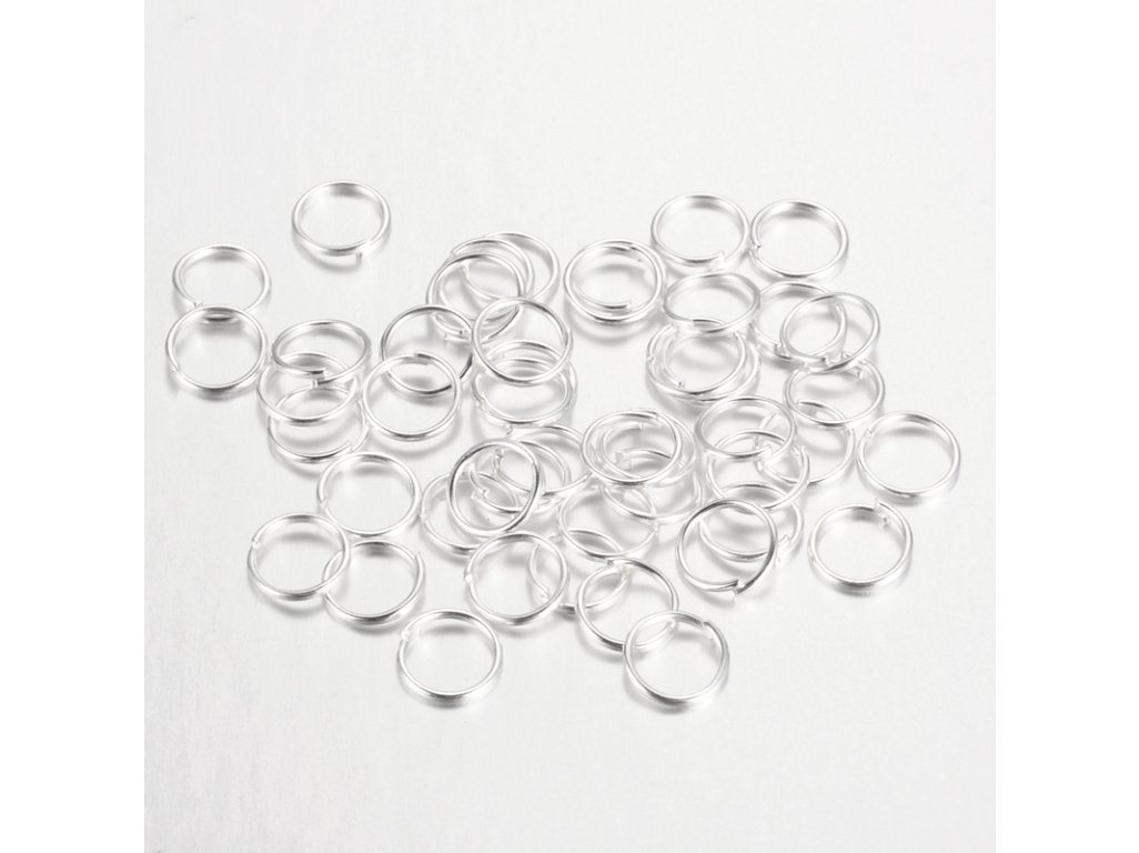 Spojovací kroužky 4mm silné 0,7mm, více barev