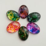 Kabošon 13x18 mm, sprej - více barev