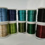 Měděný drátek 0,5 mm, cca 6,5 m, více barev