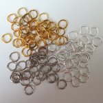 Spojovací kroužky 6 mm silné 0,7 mm, více barev