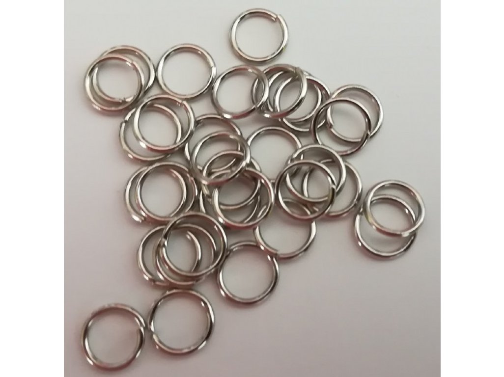 Spojovací kroužky 6 mm silné 0,7 mm, více barev