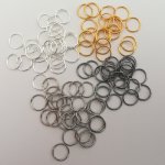 Spojovací kroužky 8 mm, silné 0,7 mm - více barev