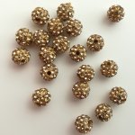 Shamballa 6 mm, více barev - kapučínová