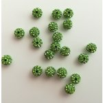 Shamballa 6 mm, více barev - peridot