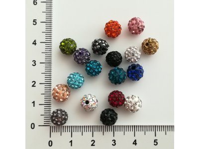 Shamballa 8 mm, více barev