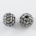 Shamballa 8 mm, více barev - hematitová, navlékací