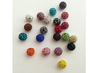 Shamballa 10 mm, více barev