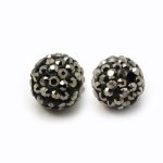 Shamballa 10 mm, více barev - hematit, A