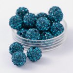 Shamballa 10 mm, více barev - petrolejová, A