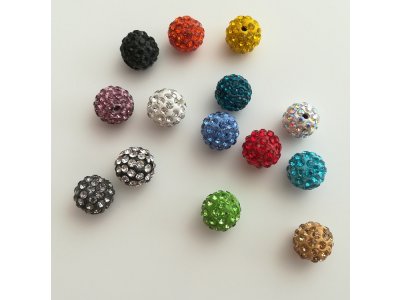 Shamballa 12 mm, více barev