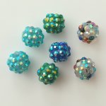 Shamballa plastová 12 mm - více barev