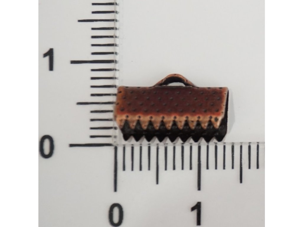 Kniha ukončovací měděná, více šířek - 13 mm