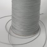 Voskovaná šňůra (polyester) 1 mm, více barev - šedá