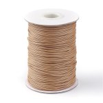 Voskovaná šňůra (polyester) 1 mm, více barev - cappuccino