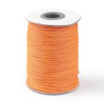 Voskovaná šňůra (polyester) 1 mm, více barev - oranžová