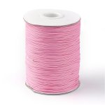 Voskovaná šňůra (polyester) 1 mm, více barev - růžová