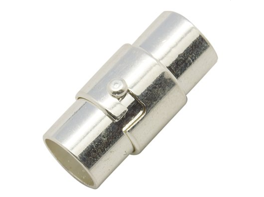 Magnetické zapínání s pojistkou, více druhů - platina, 4 x 15 mm, 3 mm