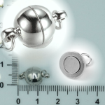 Magnetické zapínání s kroužky - platinová, 380 g