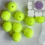 Cukrové korálky - žlutá, 11mm
