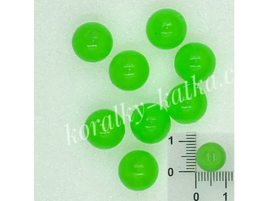 Zelené kuličky 10 mm
