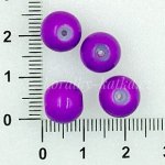 Porcelánové kuličky - fialová, 10 mm