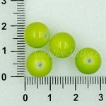 Porcelánové kuličky - zelená, 10 mm