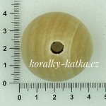 Kuličky dřevěné surové, více velikostí - 40 mm