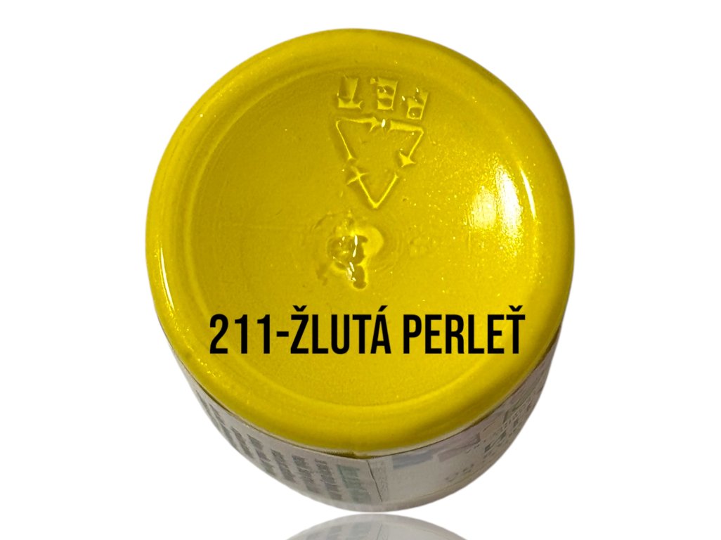 Perleťové barvy textilní DECOLA - žlutá