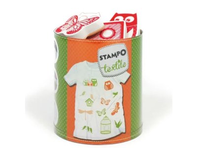 Razítka Stampo Textile - Sovy, ptáci, motýli