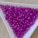 Rokajl velkodírkový, 3mm - fialový průtah