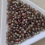 Rokajl velkodírkový, 3mm - šedá s pokovem