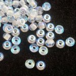 Rokajl velkodírkový, 5 mm- bílý průtah s AB