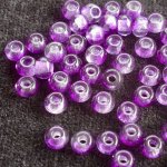 Rokajl velkodírkový, 5 mm - fialová s průtahem
