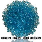 Rokajl PRECIOSA (3/0) - modrá s průtahem