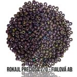 Rokajl PRECIOSA (7/0) - fialová AB