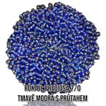 Rokajl PRECIOSA (7/0) - tmavě modrá s průtahem