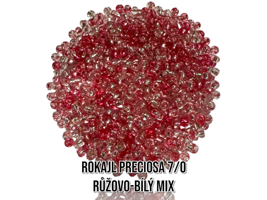 Rokajl PRECIOSA (7/0) - růžovo-bílý mix