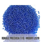 Rokajl PRECIOSA (7/0) - modrý listr