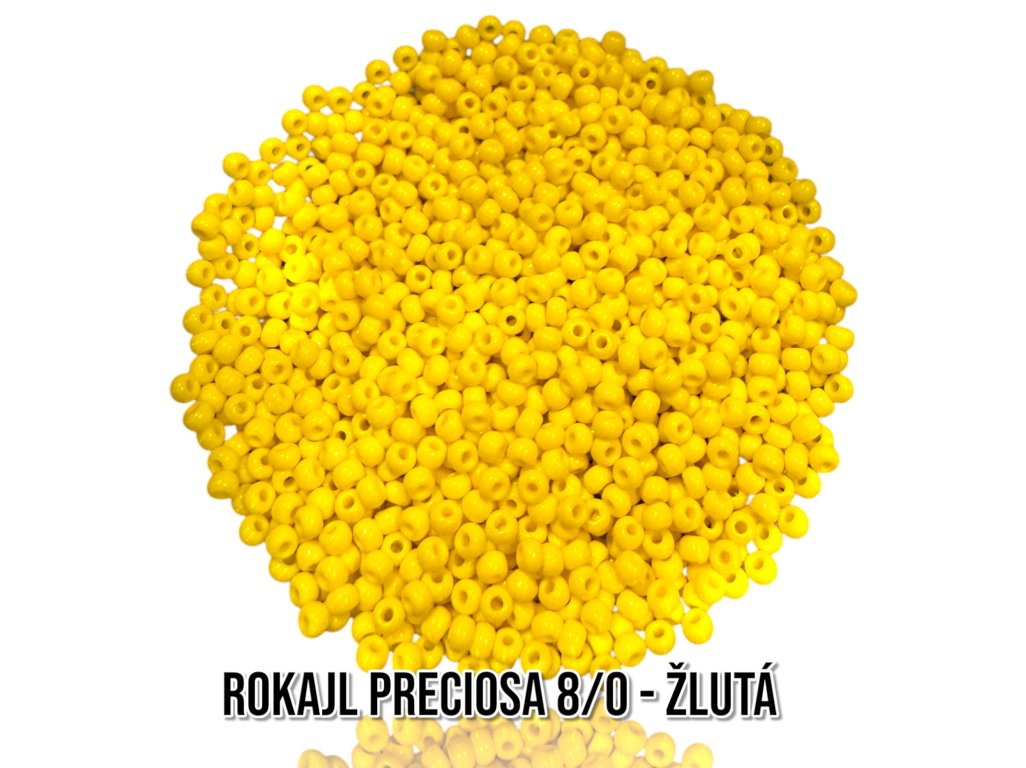 Rokajl PRECIOSA (8/0) - žlutá