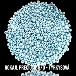 Rokajl PRECIOSA (8/0) - tyrkysová