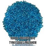 Rokajl PRECIOSA (9/0) - tyrkysová s průtahem