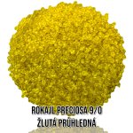 Rokajl PRECIOSA (9/0) - žlutá průhledná