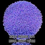 Rokajl PRECIOSA (11/0) - modrá-růžový průtah